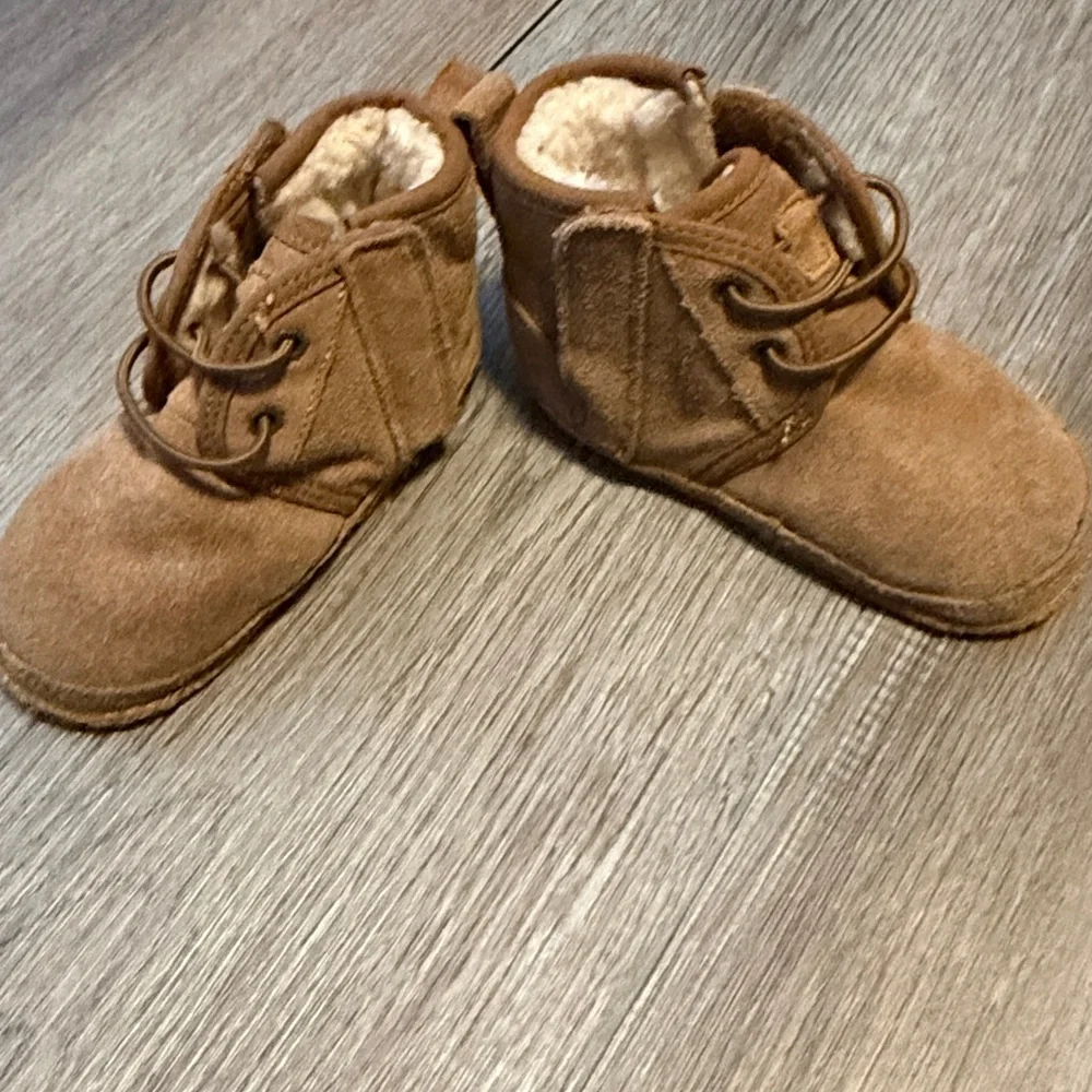 UGG Tan Kids Boots with Cozy Lining